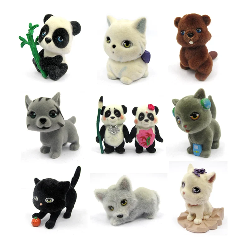 Набор миниатюрных милых экшн фигурок в виде злодей животных 10 шт./лот детские