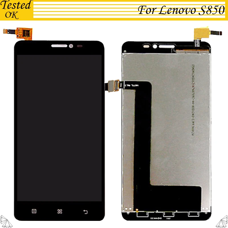 100% протестированный рабочий 5 0 дюймовый дисплей для LENOVO S850 ЖК-дисплей сенсорный