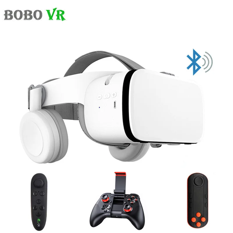 BOBOVR Z6 улучшенные 3D очки VR гарнитура Google Cardboard Bluetooth виртуальной реальности