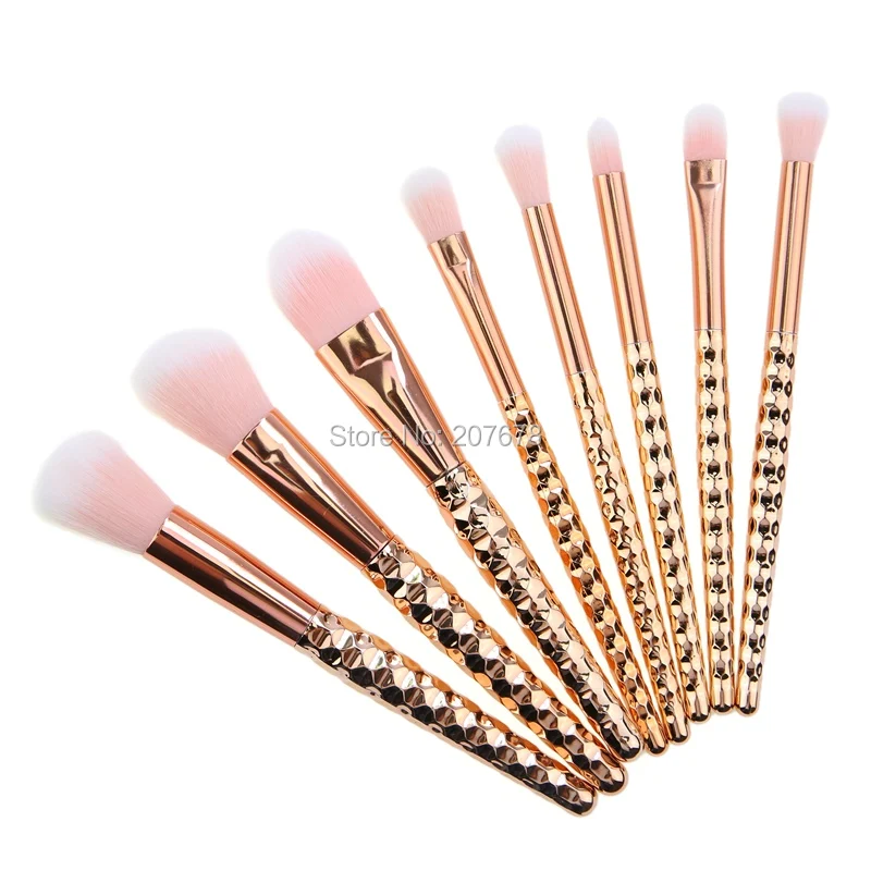 Набор кистей для макияжа 8 шт. нейлоновая основа пудра румяна лица глаз
