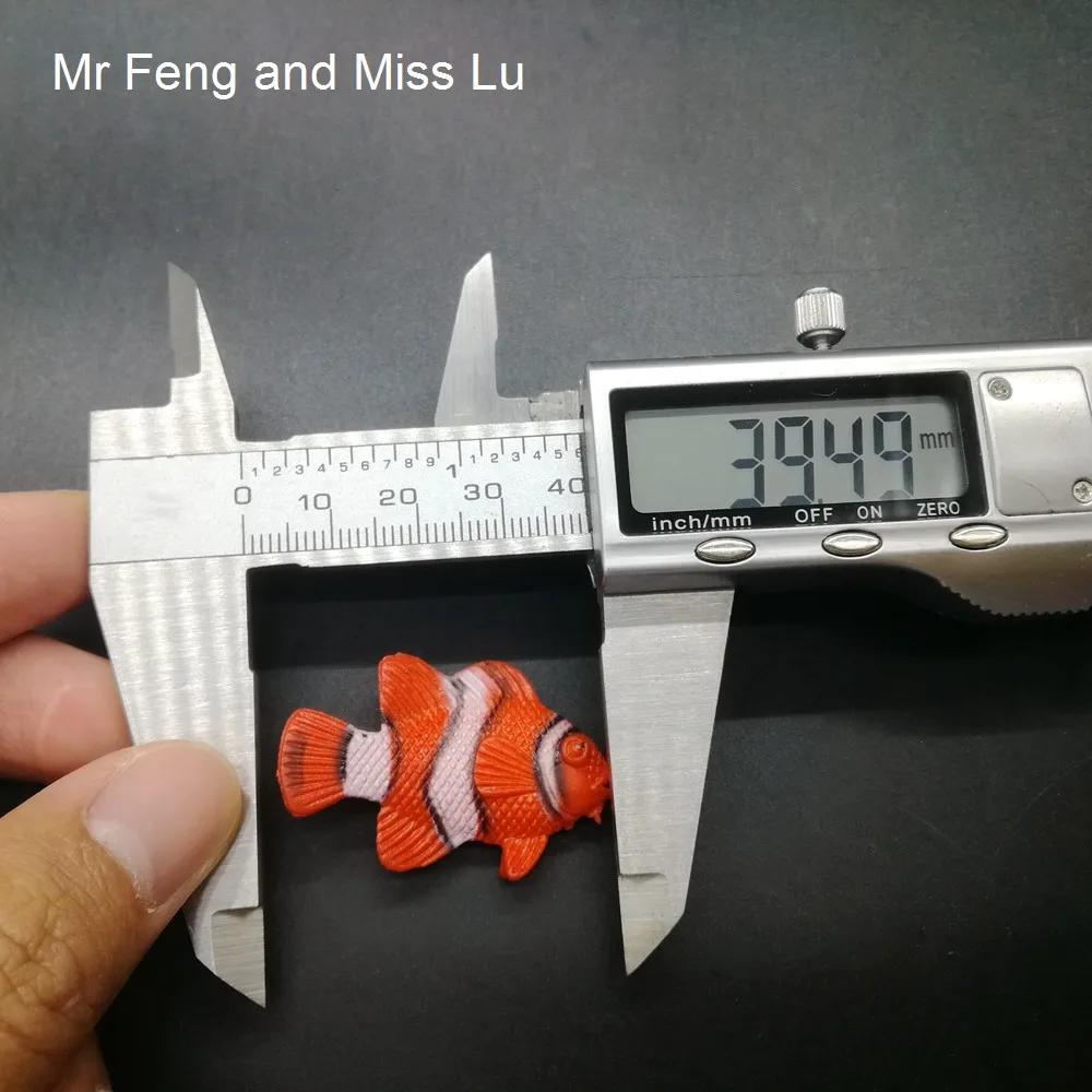 Игрушечная модель из ПВХ оранжевая тропическая рыба новинка прикол аксессуары