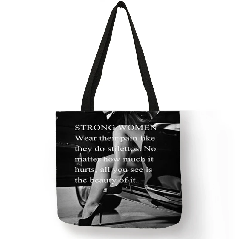Exclusive Hand Bags for Women Famous Actress Hepburn Painting Shoulder Bag Eco Linen Fashion Lady Elegant Casual Handbag - Цвет: 016