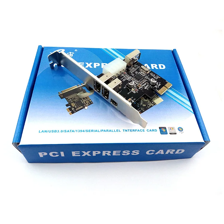 &quotE ZHOU&quot EZRC004 PCI-E1394 Карта видеозахвата через чип с фронтальной HD DV отправка 1394