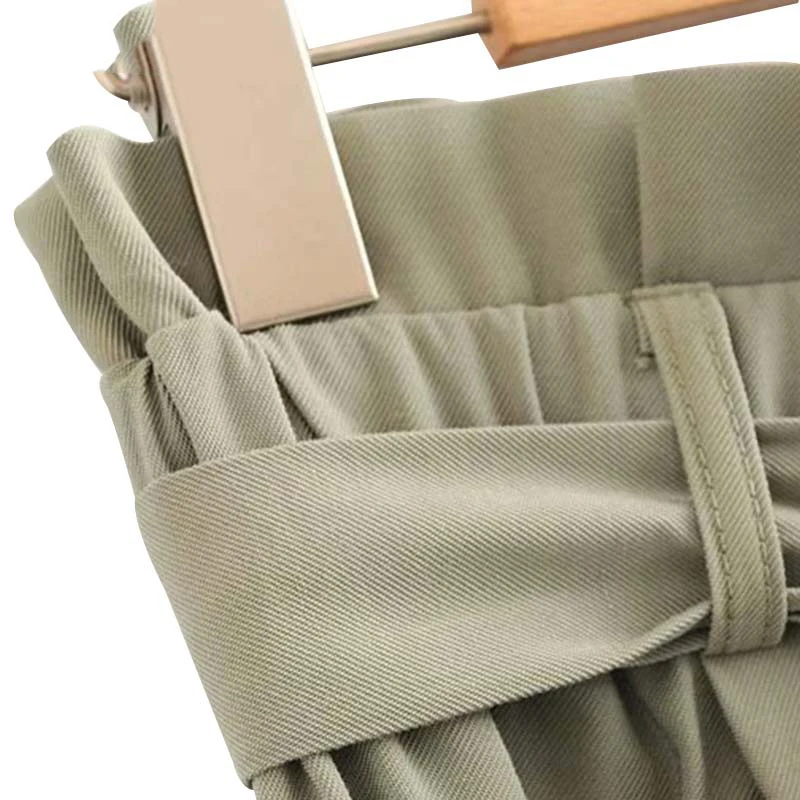 Bella Philosophy для женщин элегантные однотонные брюки девочек эластичный paperbag талии