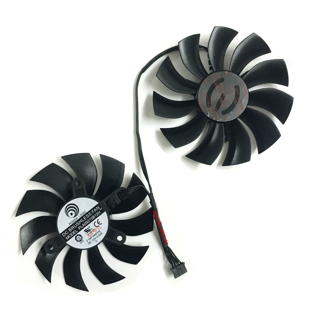 

2 шт./компл. 85 мм GTX 1050Ti 1060 GPU VGA кулер Графика карты вентиляторы для Palit gtx1060 ACX3.0 GTX1050Ti видеокарты охлаждения в качестве замены