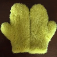 7 colors brand knitted genuine real mink fur womens gloves winter thermal full finger mink fur gloves ag 41