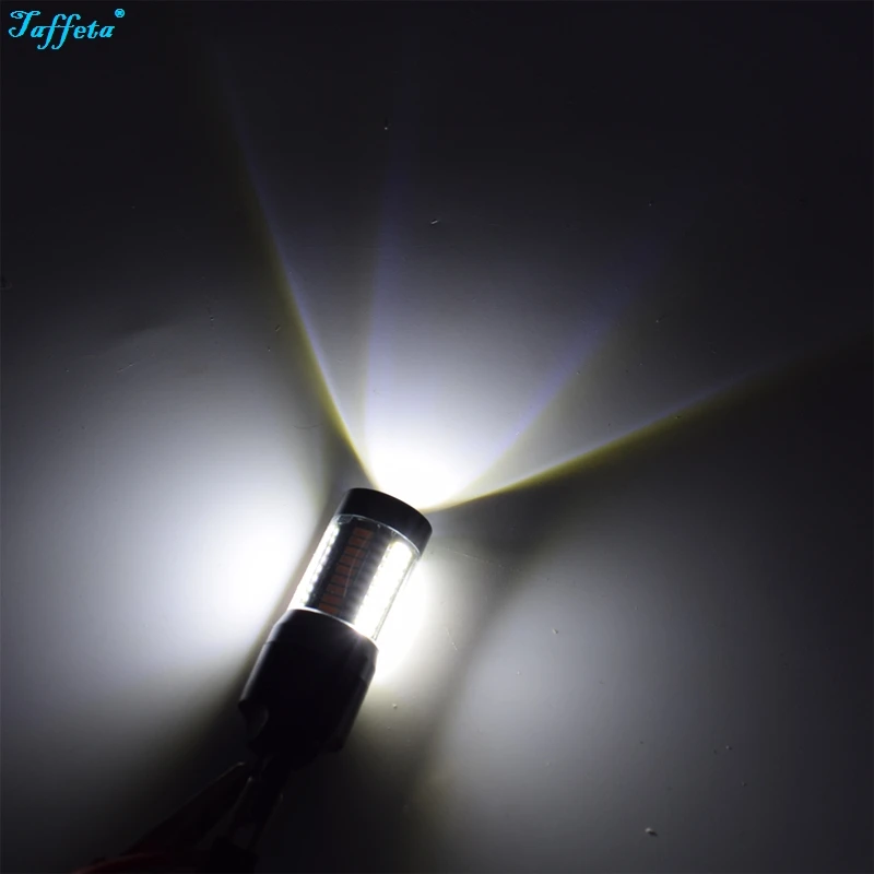 2Pcs Switchback Dual Color T20 7443 4014 66SMD 33W LED Bulbs Turn Signal Light Lamps DRL Amber Yellow+White | Автомобили и