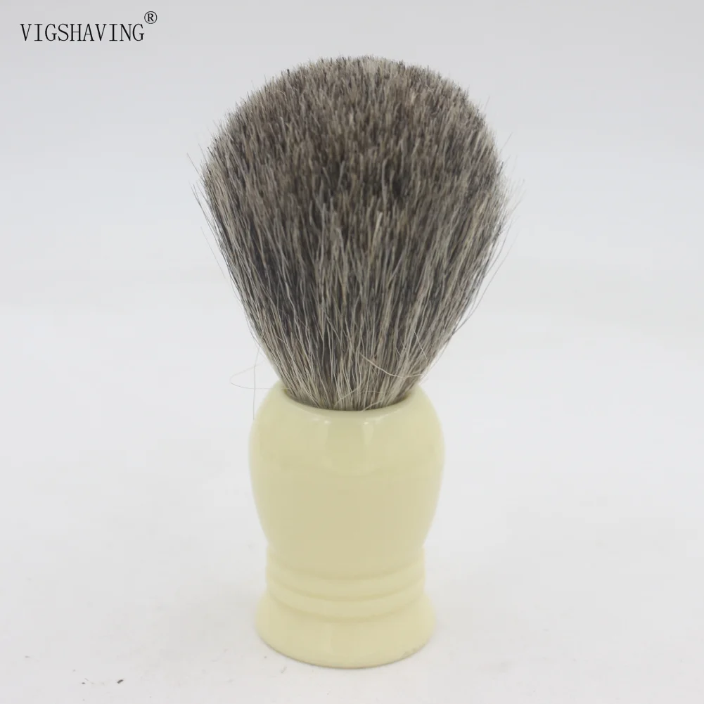 VIGSHAVING Черный Из Натурального Волоса барсука щетка для лица для Для мужчин бритья влажное Бритье