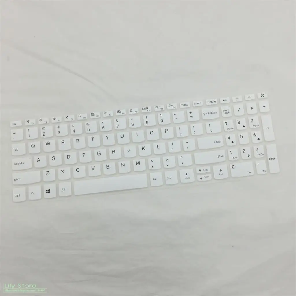 white Защитный чехол-клавиатура для lenovo ideapad 320 320s 15 17 520 Yoga 520s 15 15,6 дюймов ноутбука ПК - Цвет: white