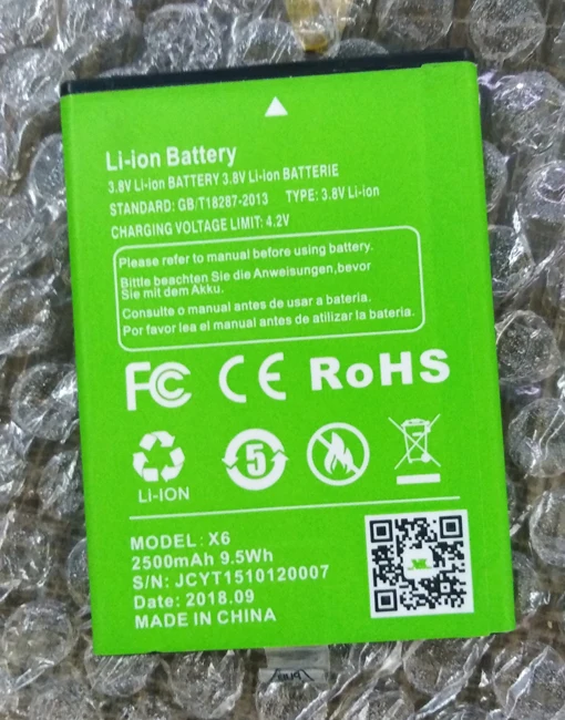 Оригинальный P20 телефон аккумулятор 2500mah 3 8 V для XGODY D27 X6 мобильный 5 дюймов 18:9 MTK6580 4
