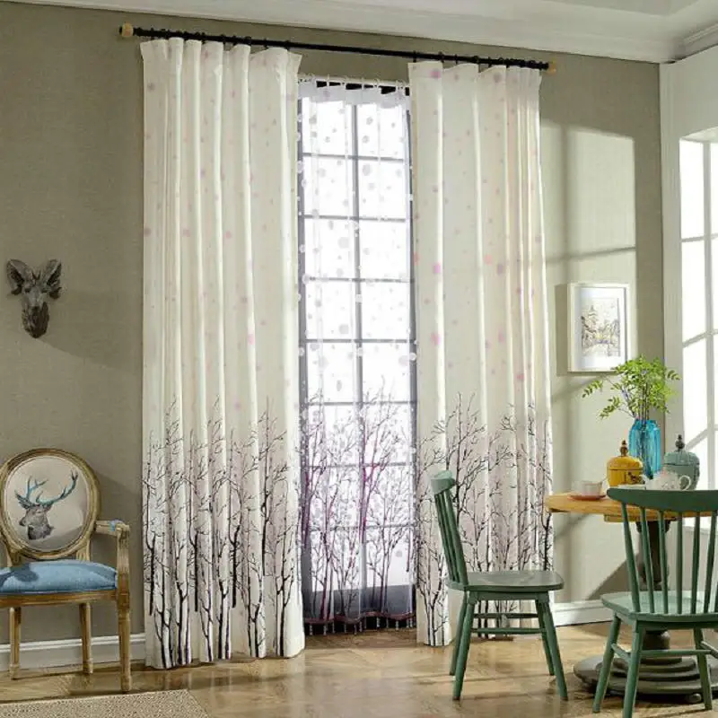 Шторы для гостиной cortinas para sala de estar спальни свежие натуральные пасторальные и