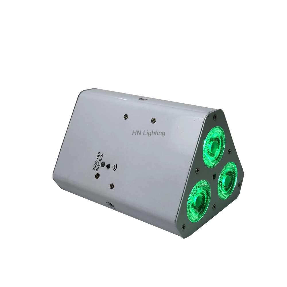 6pcs 3*18W RGBWAUV Battery powered IR remote Wedge par DJ uplight led Wireless uplighting|Эффект освещения сцены| |