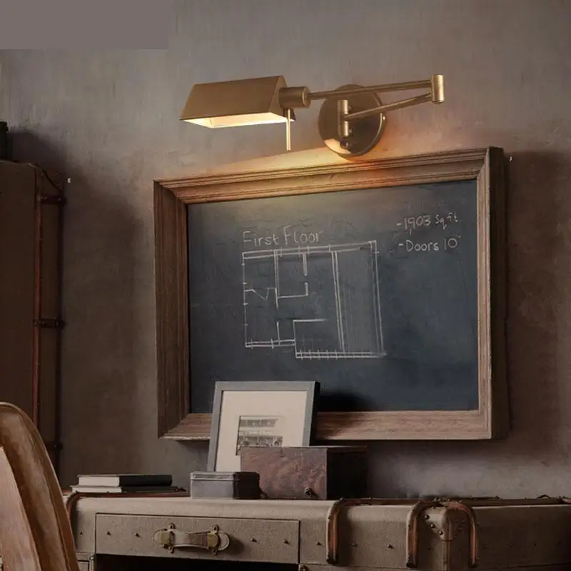 Бар Ретро складной стена света Американский Крытый промышленного освещения E14