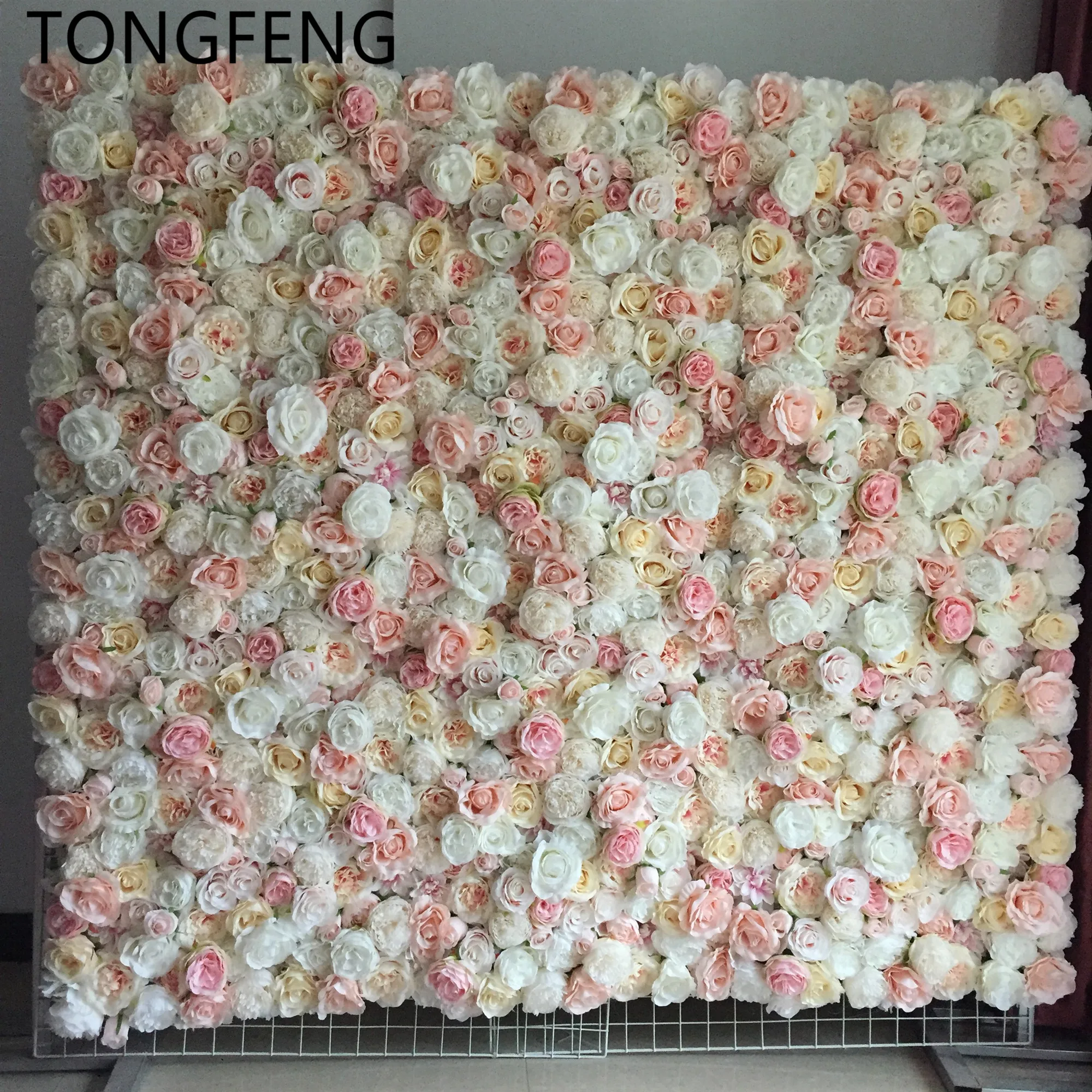 TONGFENG 10 шт./лот искусственный шелк Роза Пион 3D цветок стены свадебное оформление украшение цветок бегун Свадебные украшения
