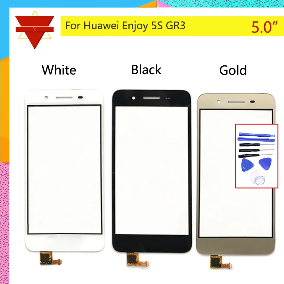 Новый сенсорный экран 5 0 дюйма для Huawei Enjoy 5S GR3 TAG L21 L01 L03 дигитайзер переднее стекло