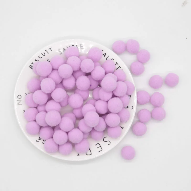 10/15/20/25 мм Мини пышная Нижняя Pom Poms помпонами ручной работы для детей игрушки свадебный Декор Сделай Сам швейного Ремесла поставок 100 шт