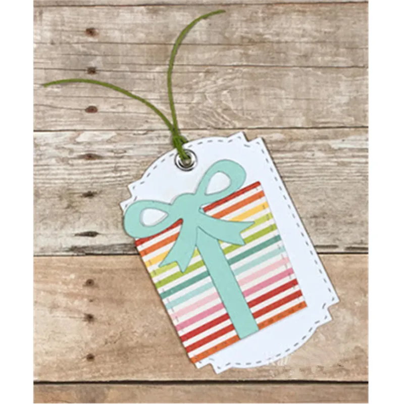 Коробка для рождественских подарков металлическая режущая рамка рукоделия