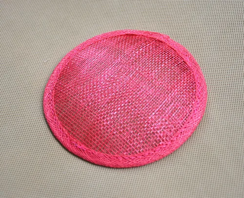 DarkPink 1 шт., женские круглые головные уборы Sinamay, аксессуары для волос, вечерние аксессуары для волос, свадебные аксессуары, B067 - Цвет: DarkPink