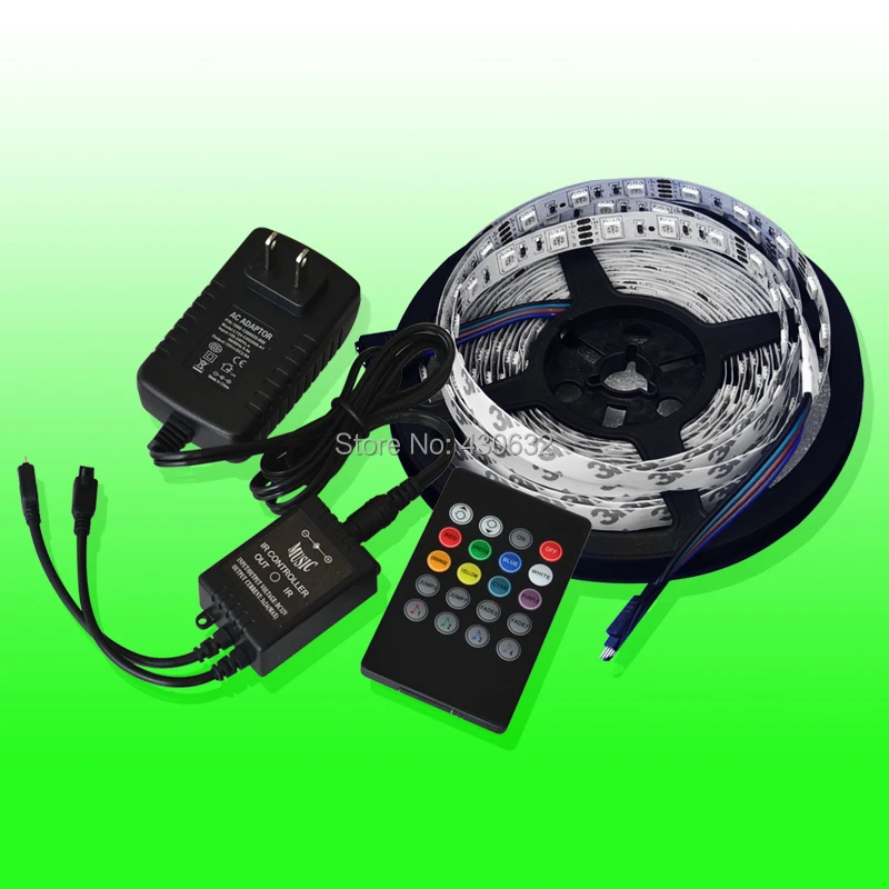 LED RGB лампочка светодиодная полоса 12V для Рождества и декорации дома + музыкальный