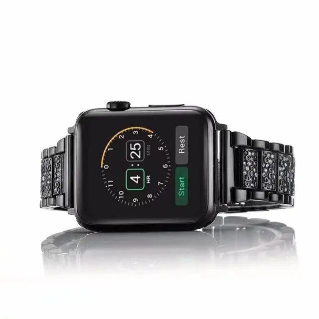 Для Apple Watch 4 наручный браслет Роскошный Кристалл Алмаз iWatch ремешок сменный ремешок для Apple Watch серии 1 2 3 38-42 мм