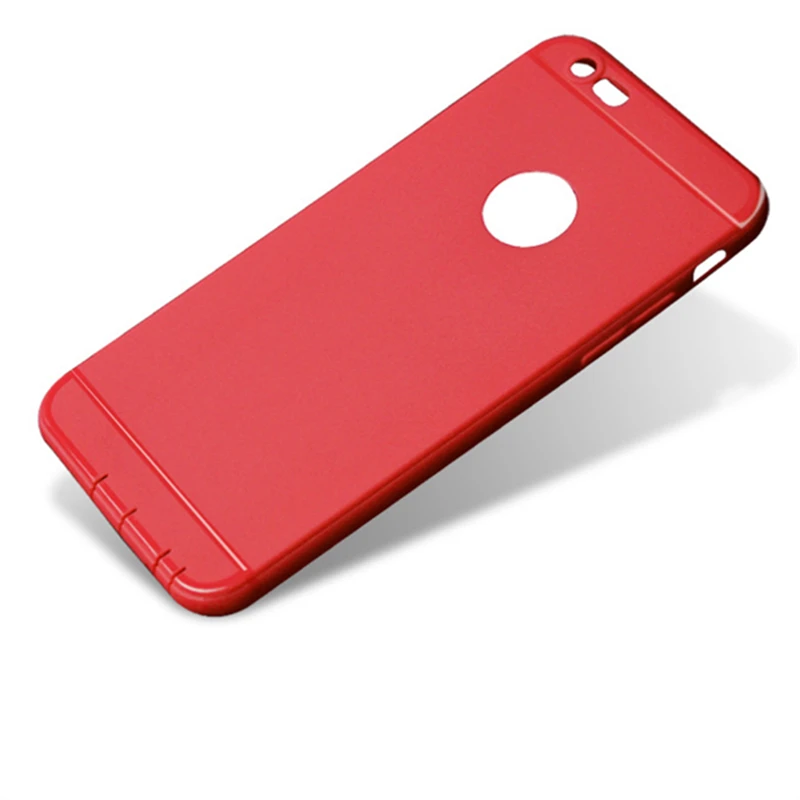 Romiky Red Color Soft TPU Case for iphone 7 6s 6 Plus Matte Rubber Covers Cases Apple Phone Bags Capa Coque | Мобильные телефоны и