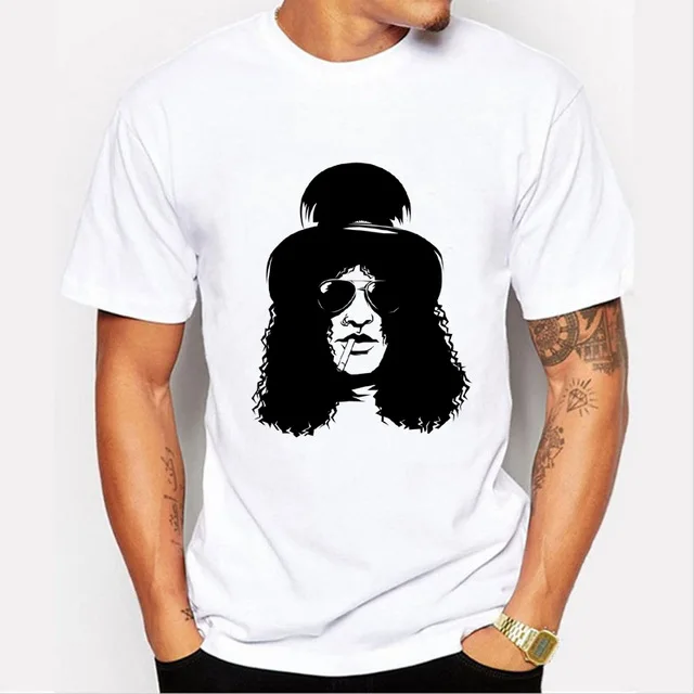 1 Знаменитая рок-группа guns N Roses guns гитарист косая скала Мужская футболка модная новая футболка с коротким рукавом Футболка - Цвет: 1