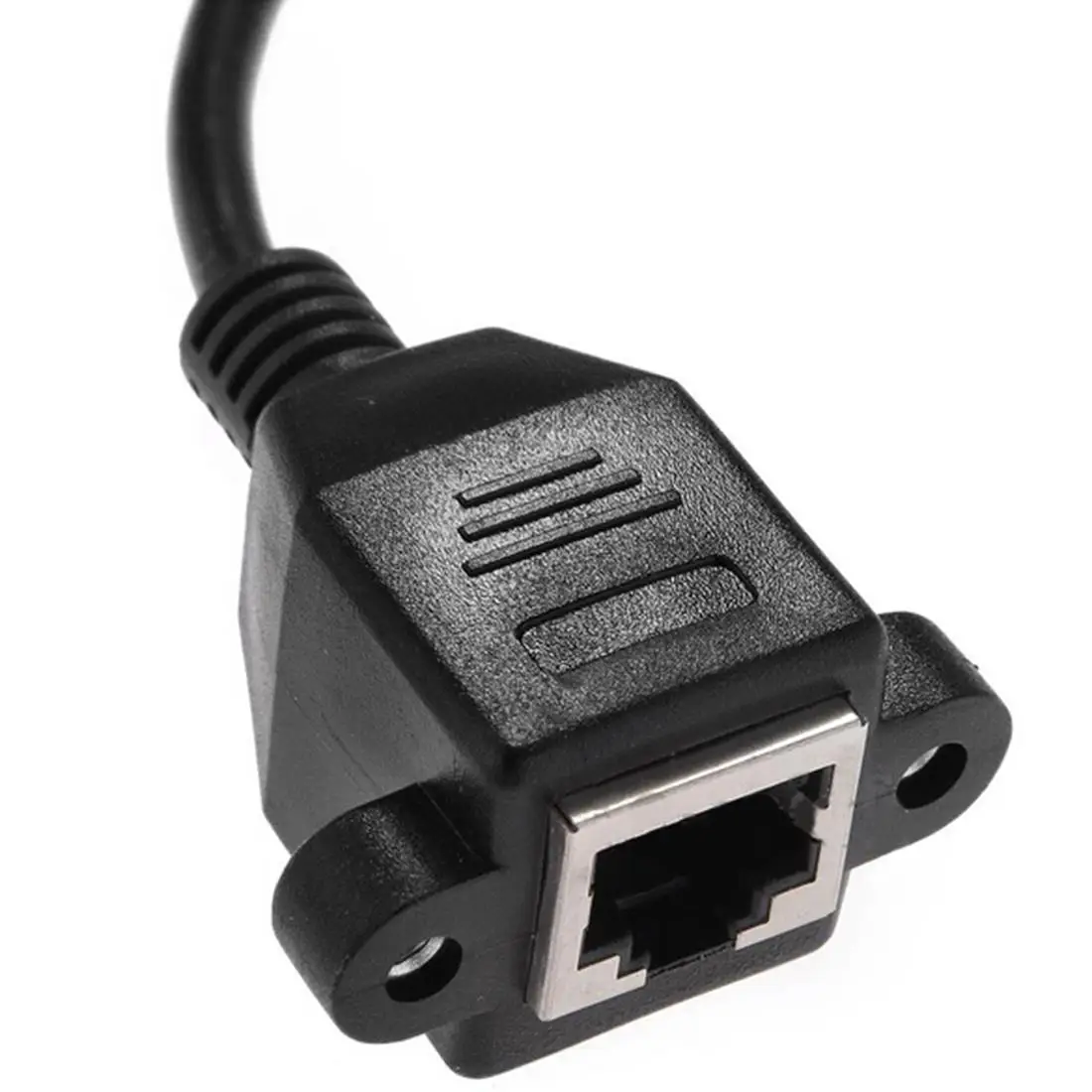Dewtreetali Новое поступление 1FT RJ45 штекер к гнезду винт Панель Крепление Ethernet LAN