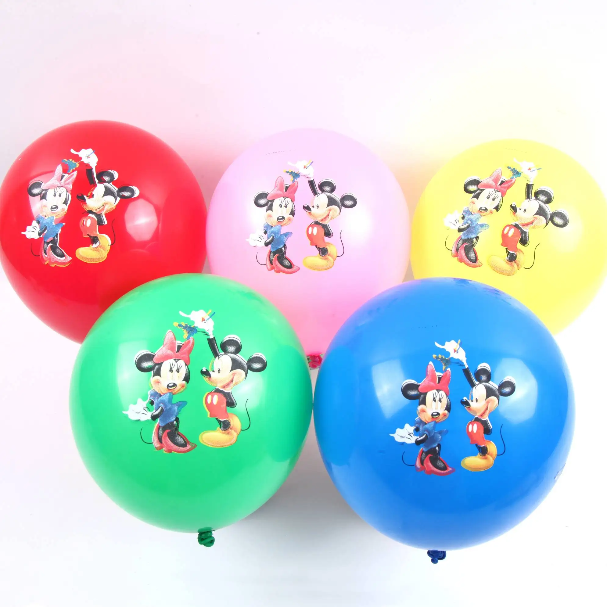 20pcs balloon Дисней Минни День Рождения вечерние украшения наборы Минни Маус Бумажная гирлянда тарелки чашки, ребенок, Душ - Цвет: 20pcs balloon
