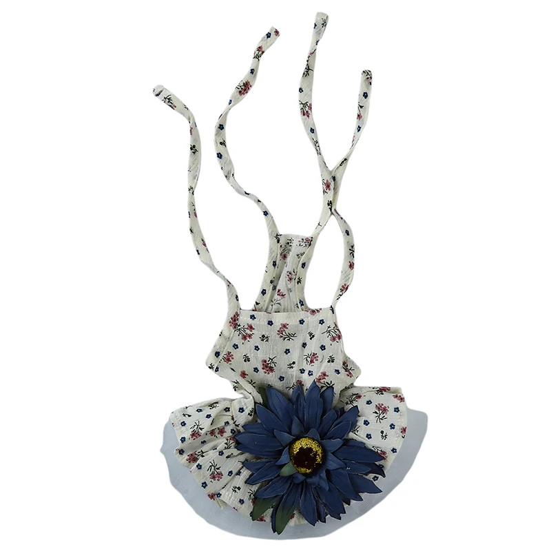 Цветочным украшением в виде банта для маленьких собак домашних животных юбка