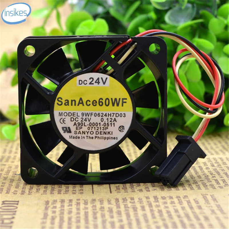 9WF0624H7D03 оборудование специальный вентилятор охлаждения DC 24V 0.12A 6015 6 см 60*60*15 мм 3