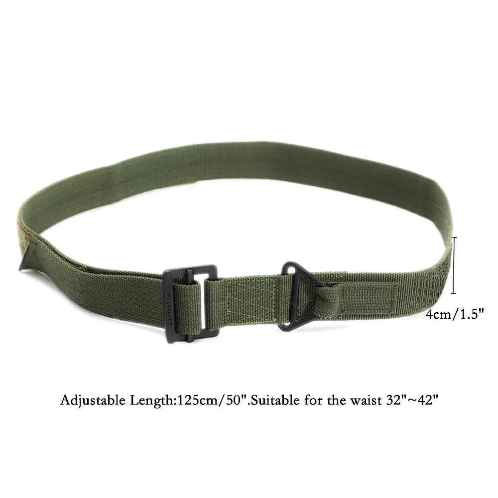 Мужские тактические военные холщовые пояса практичный уличный армейский Камуфляжный мужской пояс с пластиковой пряжкой военный тренировочный прочный