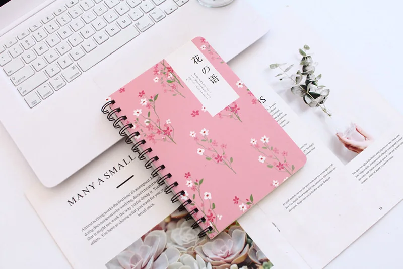 EZONE Sakura тетрадь Kawaii цветочный узор Coli Note Book для путешественника путешествие дневник Spial блокнот для записей студентов канцелярские принадлежности