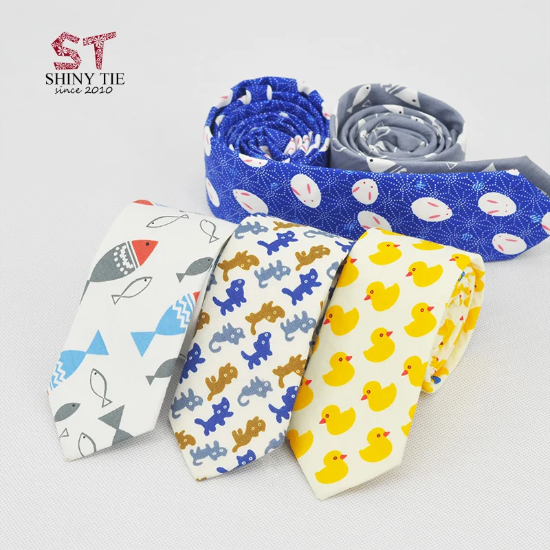 Мужской Хлопковый галстук с принтом Даки|ties for men|fashion tiespattern tie |