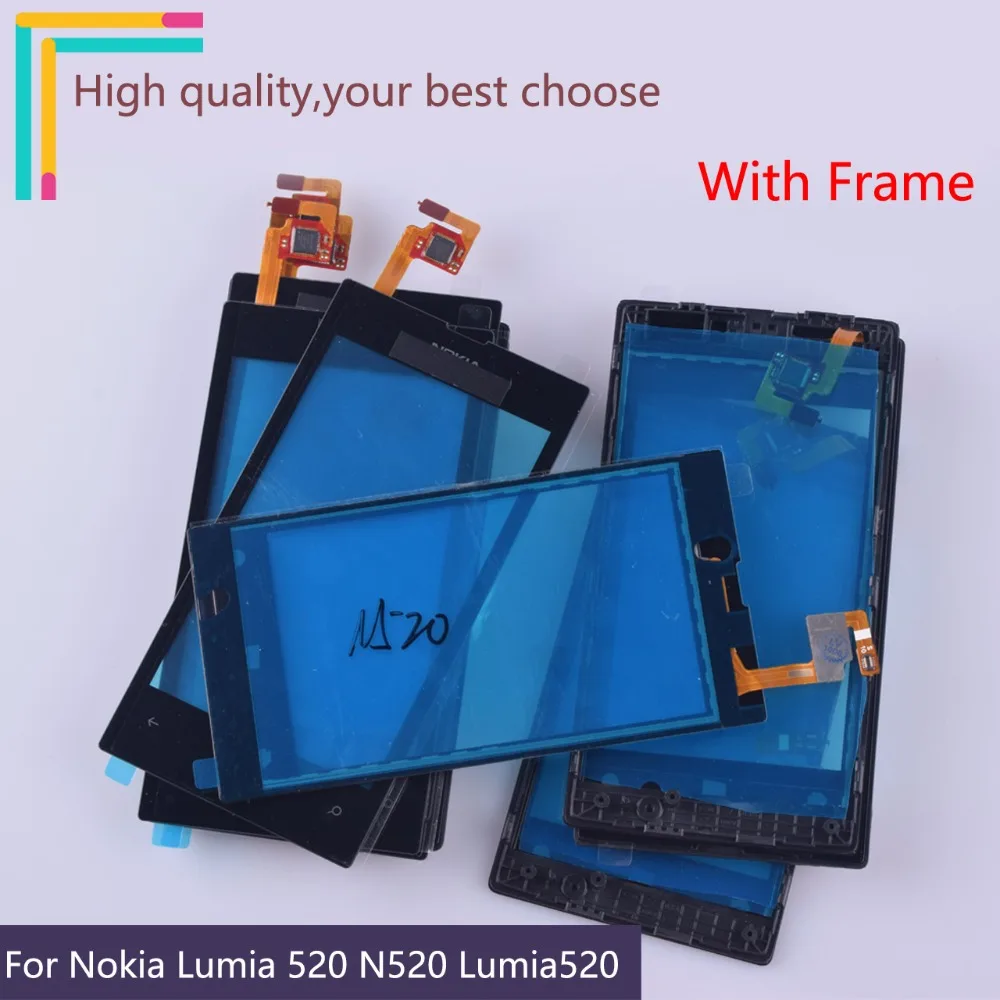 4 0 "для Nokia Lumia 520 N520 сенсорный экран Сенсорная панель дигитайзер Переднее стекло
