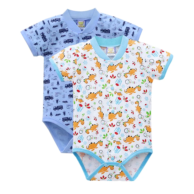 2 PCS A4 Детские боди из хлопка, 2 шт./лот, одежда для мальчиков и девочек 0-12 месяцев, цельная Одежда для новорожденных на Рождество - Цвет: 2 PCS A4