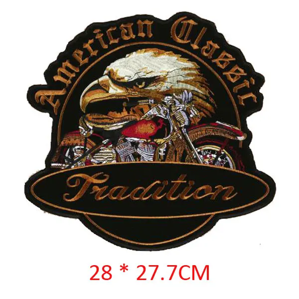 Большие термоклейкие нашивки для одежды американские классические большие