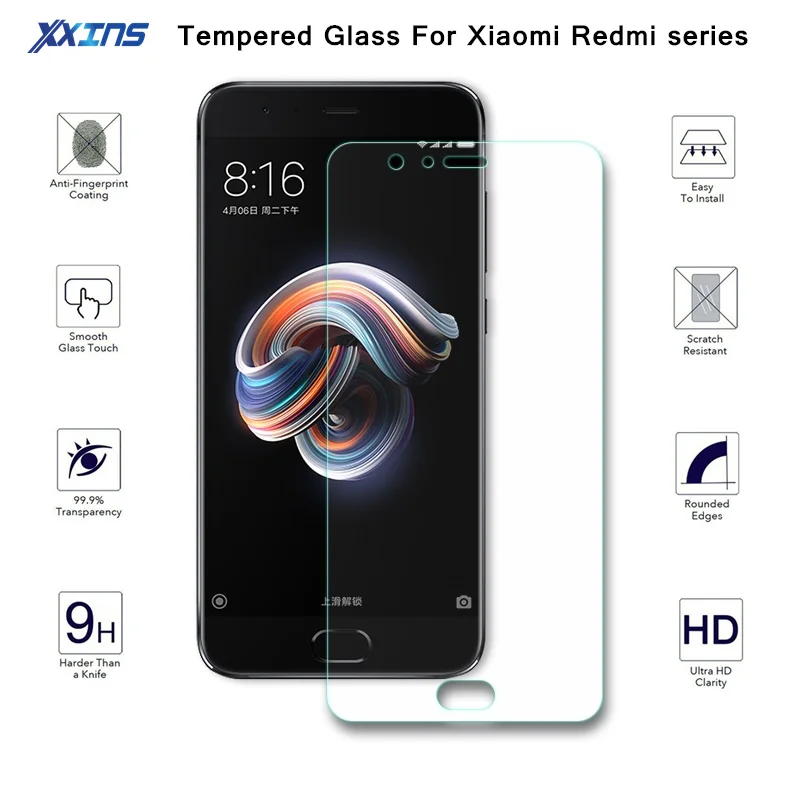 Закаленное стекло для Xiaomi PocoPhone F1 A2 lite A1 6X5X6 8 SE Note 3 Global Redmi 6 6A 4X Pro S2 Защитная пленка