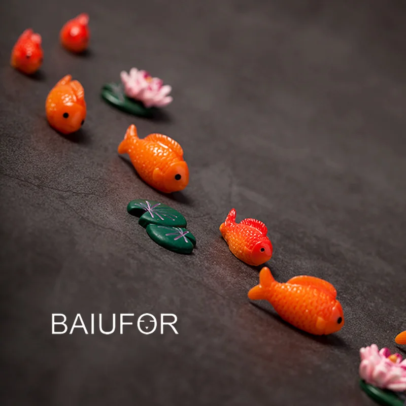 BAIUFOR миниатюры рыбы террариумов животных Золотая рыбка и Лотос Сказочный Сад