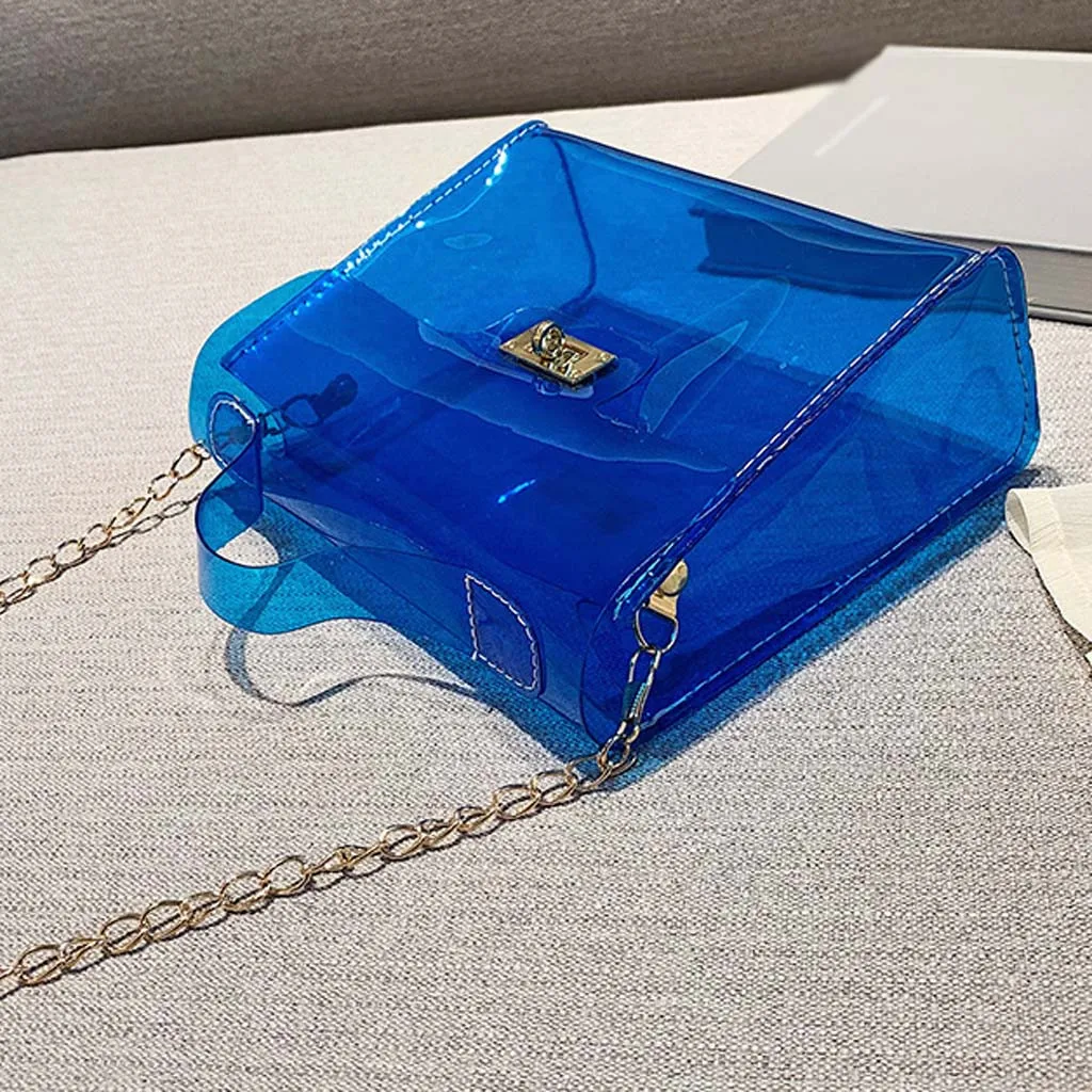 Женская сумочка на ремне желе сумка-мессенджер однотонная сумка tasjes dames sac прозрачная femme nouveau# XP30