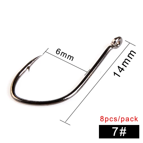 3 упаковки Размер 2#3#4#6#7#8#9#10#11#12#14# рыболовные крючки AJI свежая вода Высокоуглеродистая сталь колючая крючок для карпа - Цвет: 7
