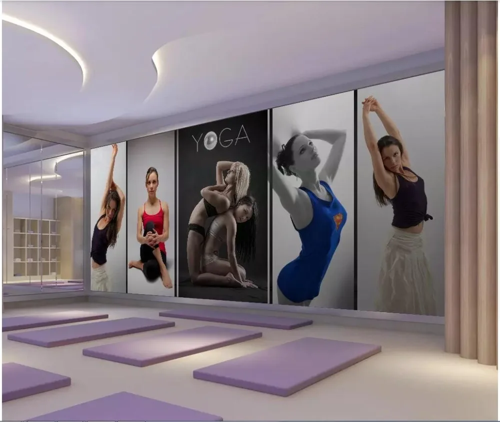 3d обои на стену заказ фотообои для йоги инструменты красоты Настенные дома