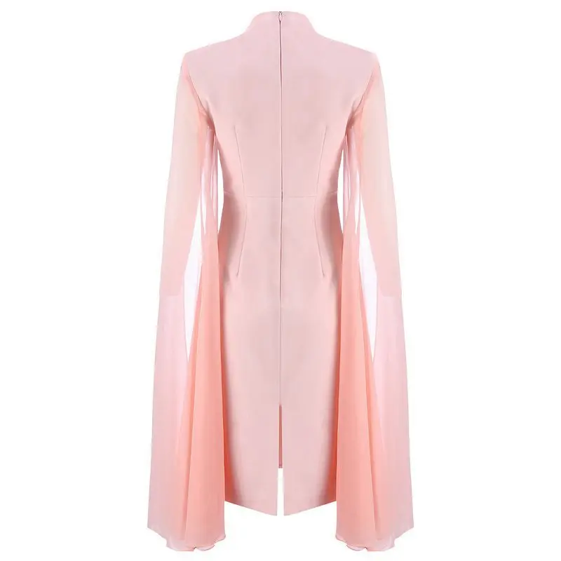 

INDRESSME Women Bodycon Summer Dresses O-Neck Batwing Sleeve Mid-Calf Length Luxury Celebrity Party Club Vestidos 2019 New