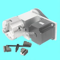 woodworking machinery parts engraving machine fourth axis 3 jaw chuck rotation axis stepper motor axis k11 cnc dividing head