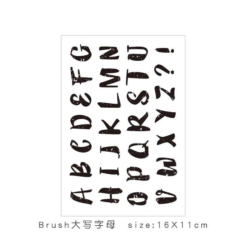 clear stamp 6 Прозрачные штампы новые слова Алфавит резиновые прозрачные силиконовые штампы печать для DIY бумажные карточки для скрапбукинга ремесло штамповка - Цвет: clear stamp 6