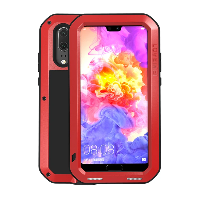 Алюминиевый металлический чехол для Huawei P30 Pro P20 Lite противоударный 360