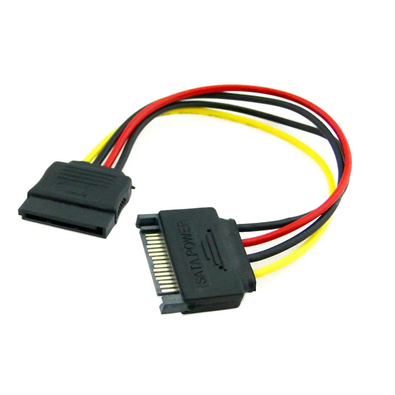 Кабель удлинитель для жестких дисков SATA 15 контактов 20 см|cable sata|sata 15pinpower extension cable |