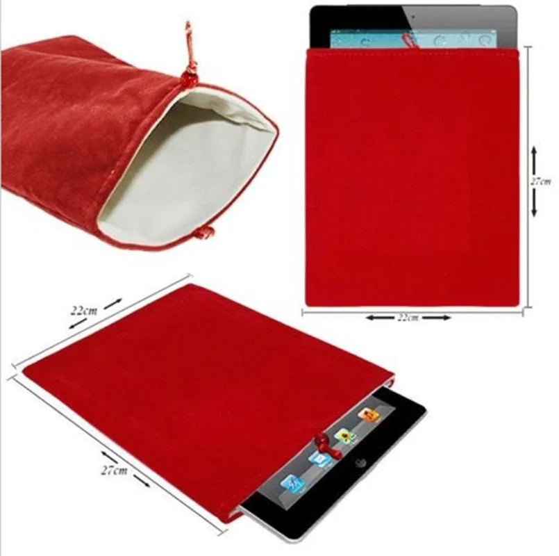 Модный чехол для планшета на шнурке мягкий бархатный с рукавами 9 7 дюймов ipad 2017 air