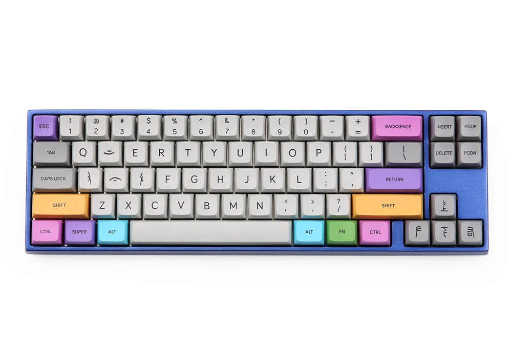 Большой Bone MDA профиль колпачки полный набор Dye-sub ключи в комплекте база Numpad CMYW набор и модификаторы для cherry mx механическая клавиатура