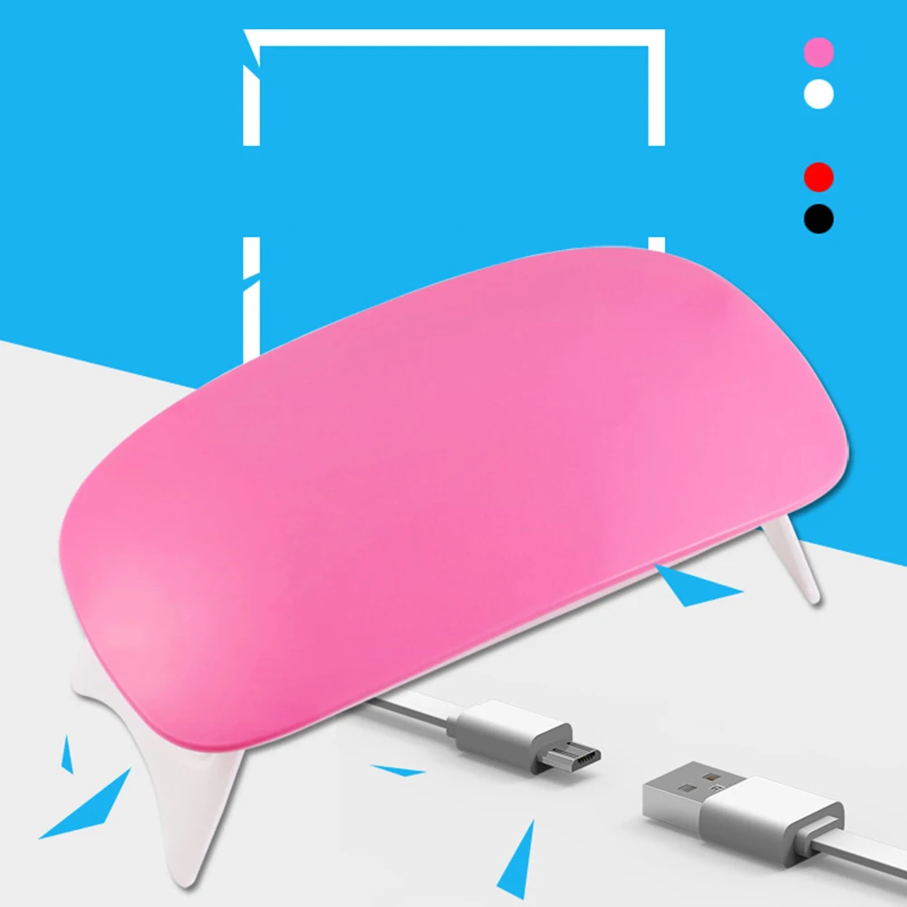 Не безвредный USB зарядка свет в форме мыши Сушилка для ногтей маникюр прочный