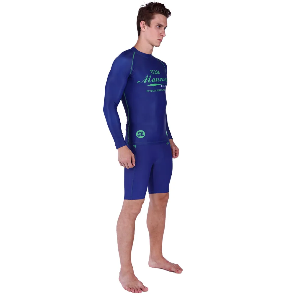 Rashguard мужской купальник с длинным рукавом из лайкры для серфинга гидрокостюм